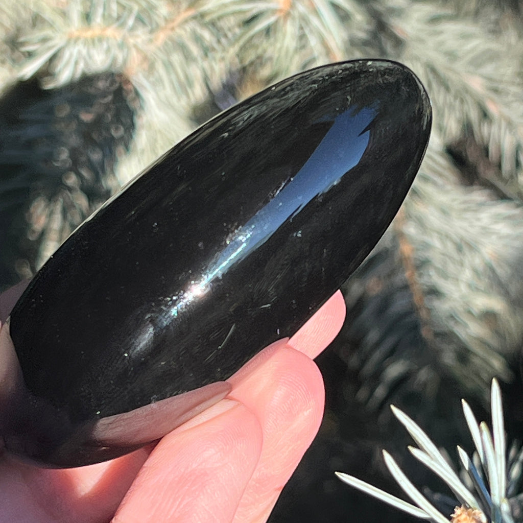 Obsidian curcubeu palmstone L model 9, pietre semipretioase - druzy.ro 8 