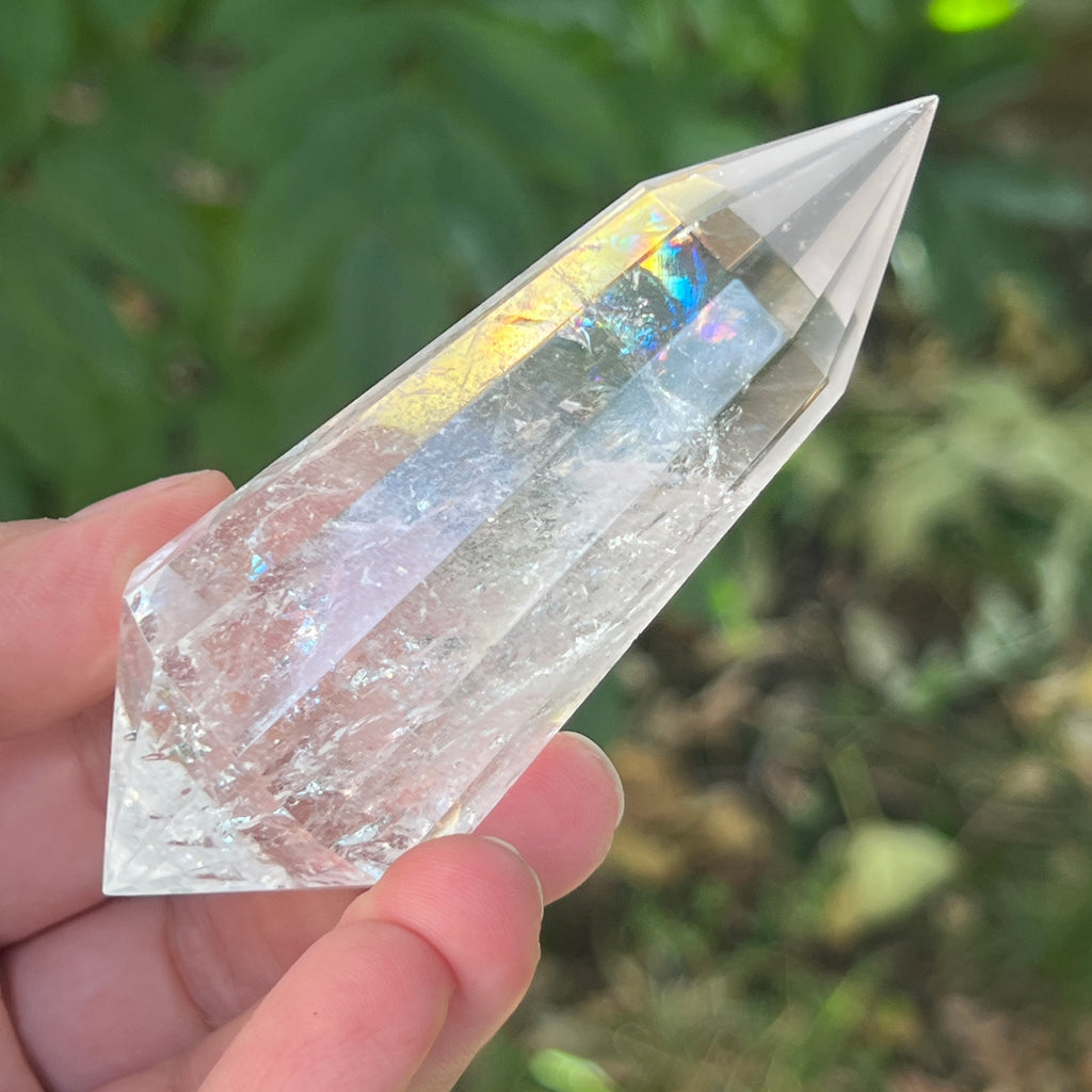 Bagheta cuart vogel, 12 fete, Brazilia model 4, pietre semipretioase - druzy.ro 3 