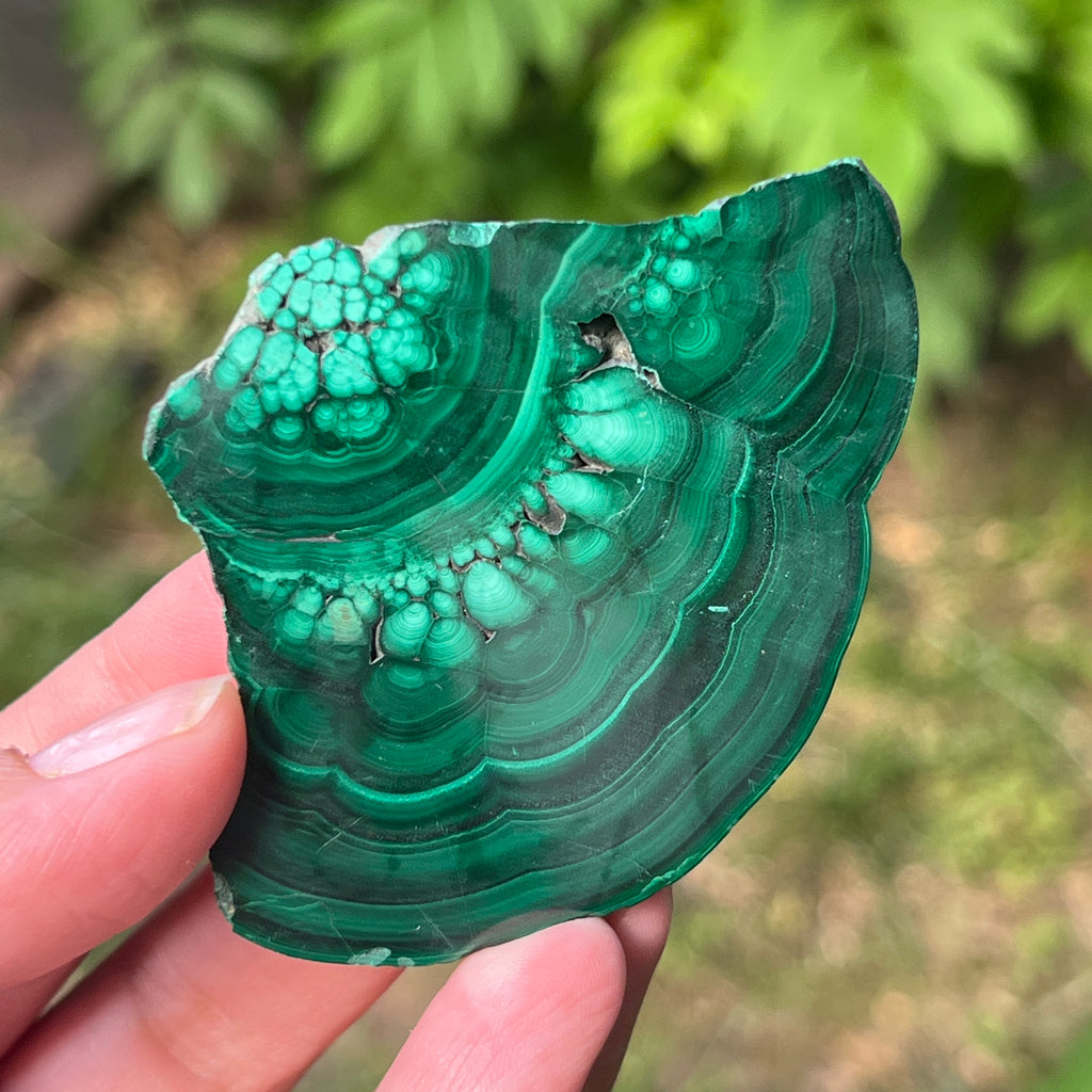 Felie malachit | Model 1, pietre semipretioase - druzy.ro 2 