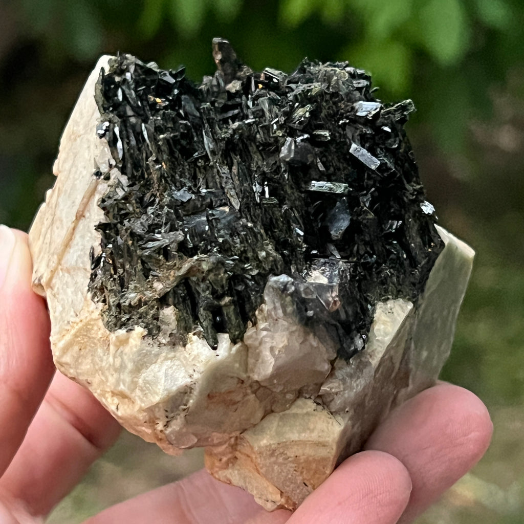 Cluster egirin cuart fumuriu/negru Zomba m23, pietre semipretioase - druzy.ro 12 