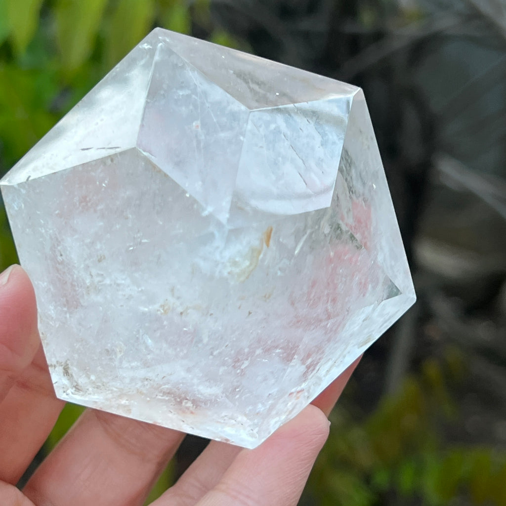 Cuart forma diamant caliate extra, cristal de stanca/cuart incolor m11, pietre semipretioase - druzy.ro 6 