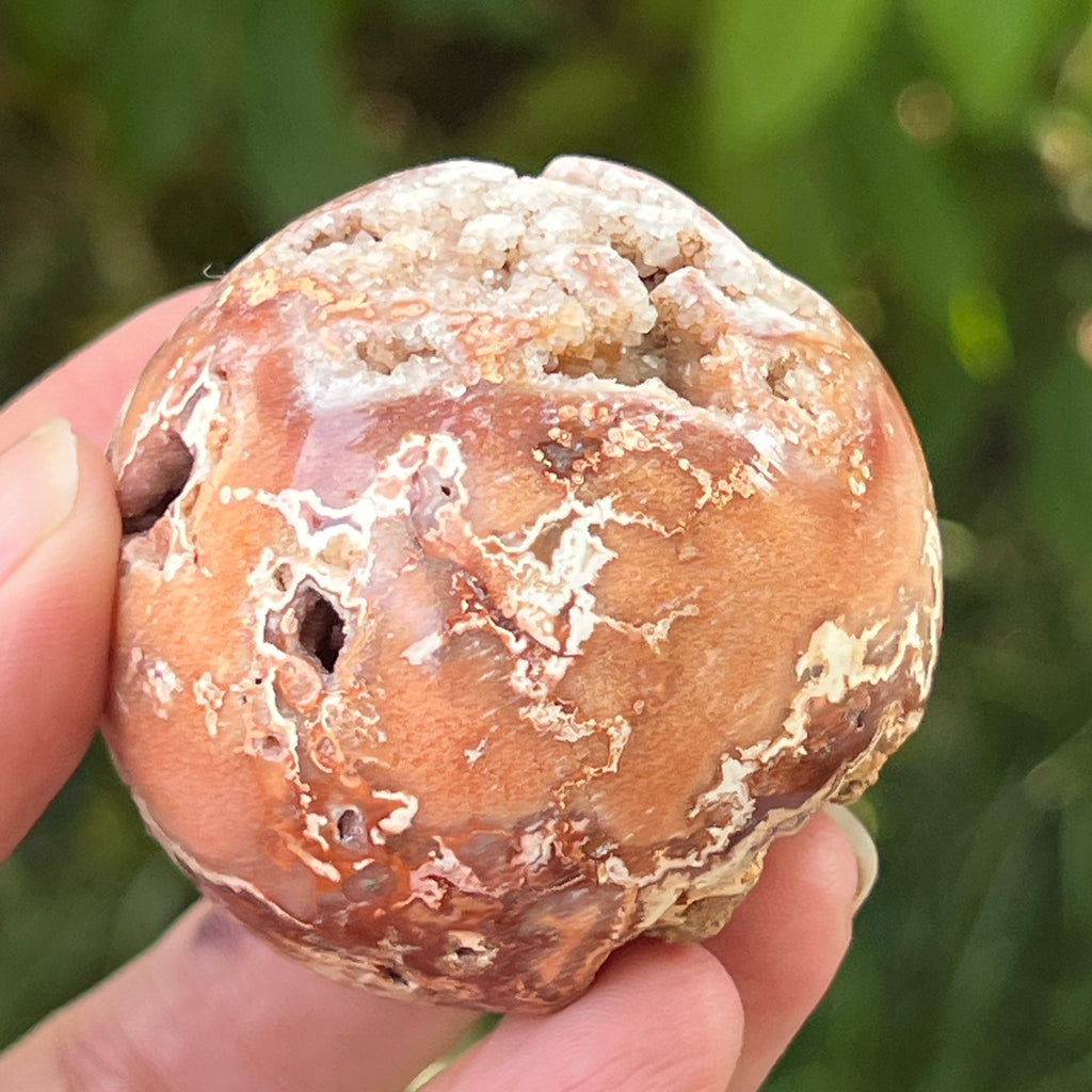 Sfera agat Crazy Lace | Model 4, pietre semipretioase - druzy.ro 11 