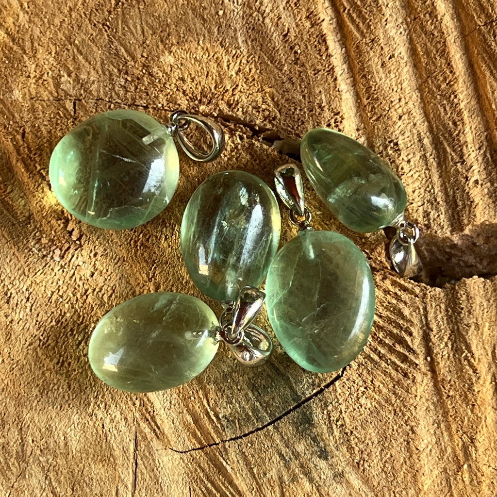 Pandantiv fluorit verde DROP, pietre semipretioase - druzy.ro 2 
