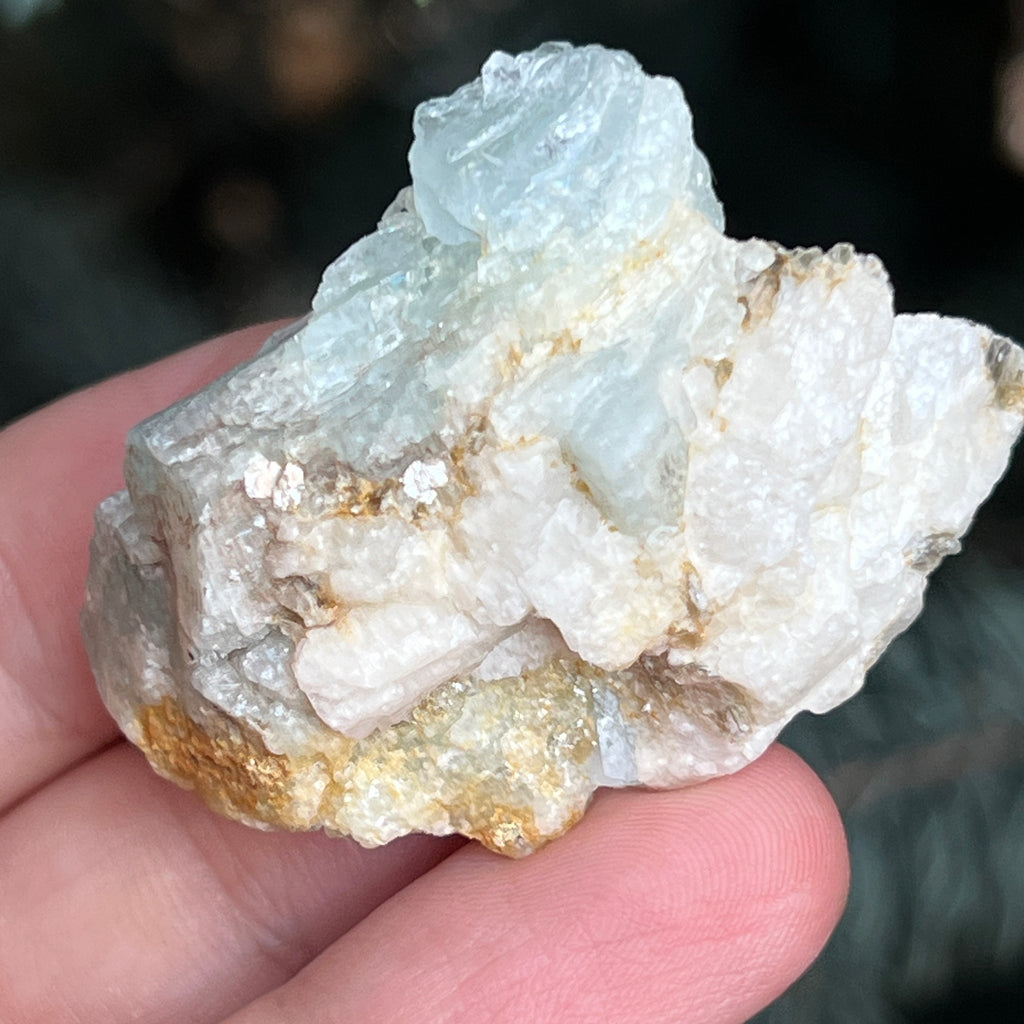 Acvamarin Pakistan piatra bruta model pk8, pietre semipretioase - druzy.ro 3 