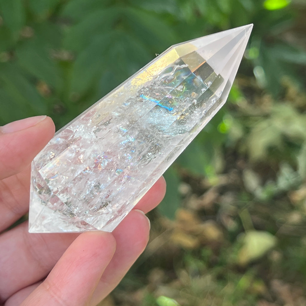 Bagheta cuart vogel, 12 fete, Brazilia model 4, pietre semipretioase - druzy.ro 9 