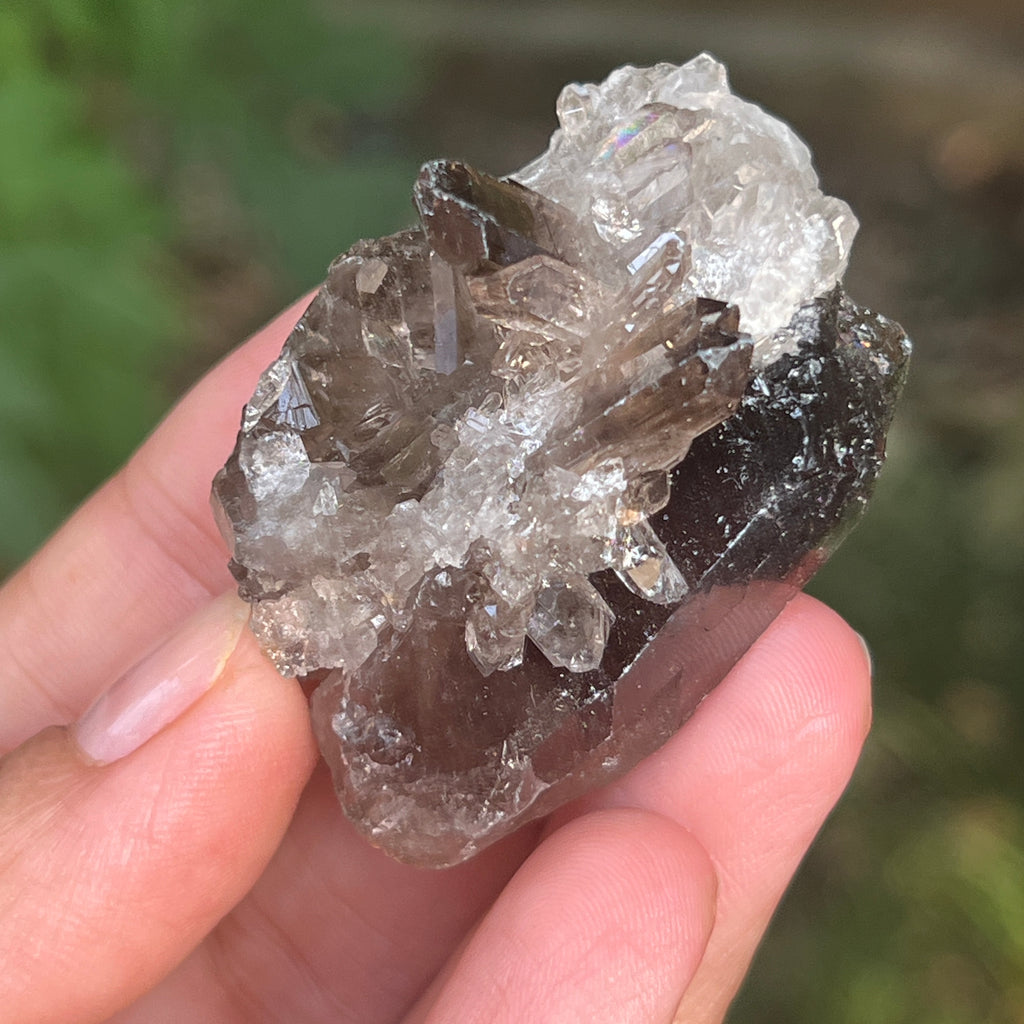 Cluster cuart fumuriu din Brazilia m4, pietre semipretioase - druzy.ro 2 