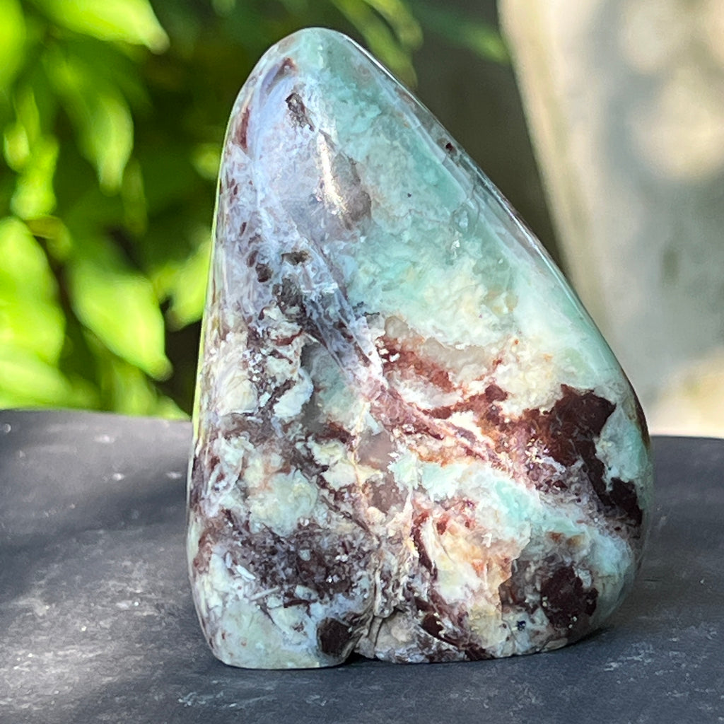 Calcedonie cu crom albastru-verzuie din Zimbabwe -forma libera| Model 3, pietre semipretioase - druzy.ro 5 