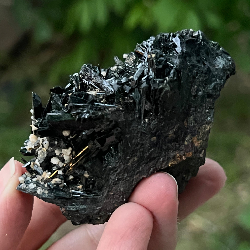 Cluster turmalina neagra model 3 din Erongo, Namibia, pietre semipretioase - druzy.ro 4 