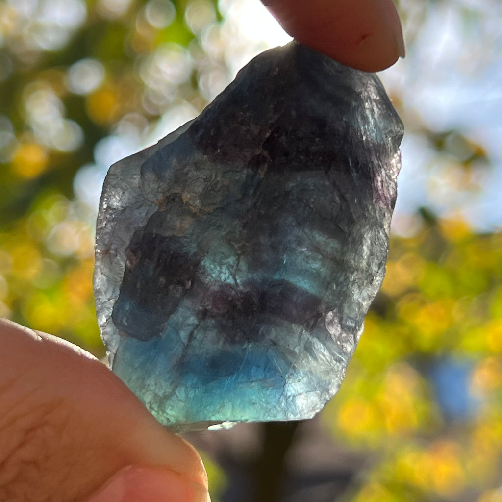 Fluorit albastru piatra bruta m2, druzy.ro, cristale 2