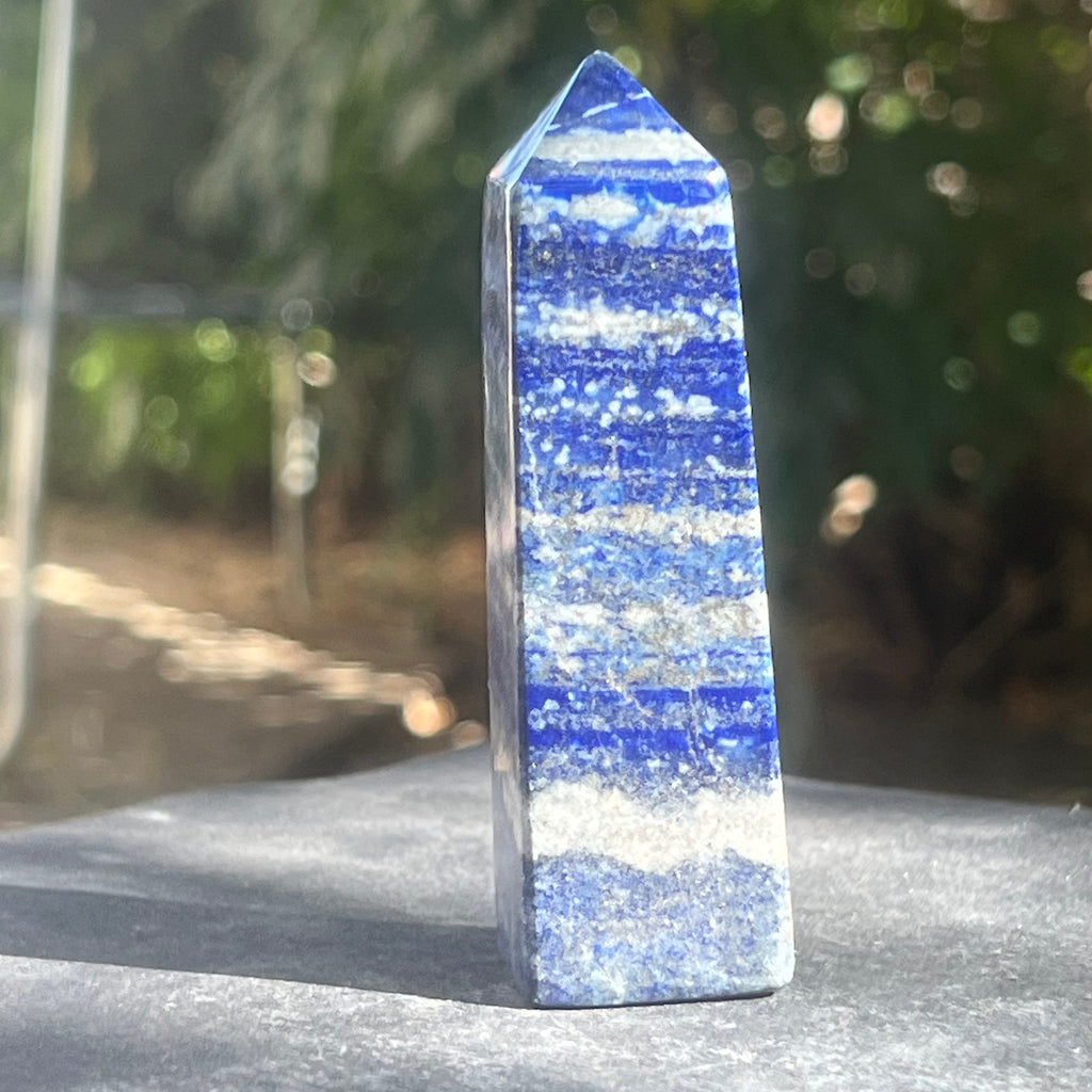 Turn/obelisc lapis lazuli m7, druzy.ro, cristale 1
