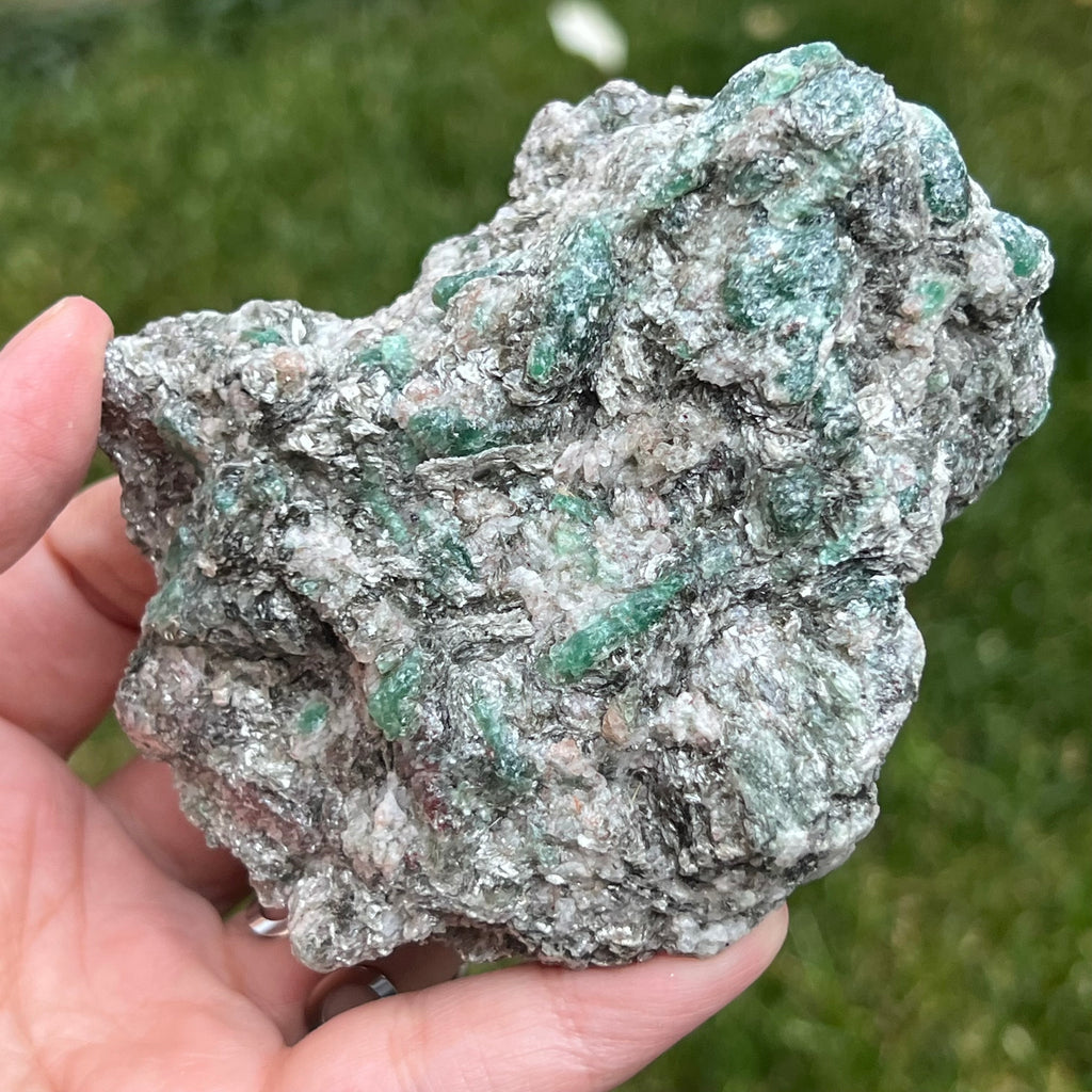 Smarald in matrice piatra bruta model 4A/2, druzy.ro, cristale 3