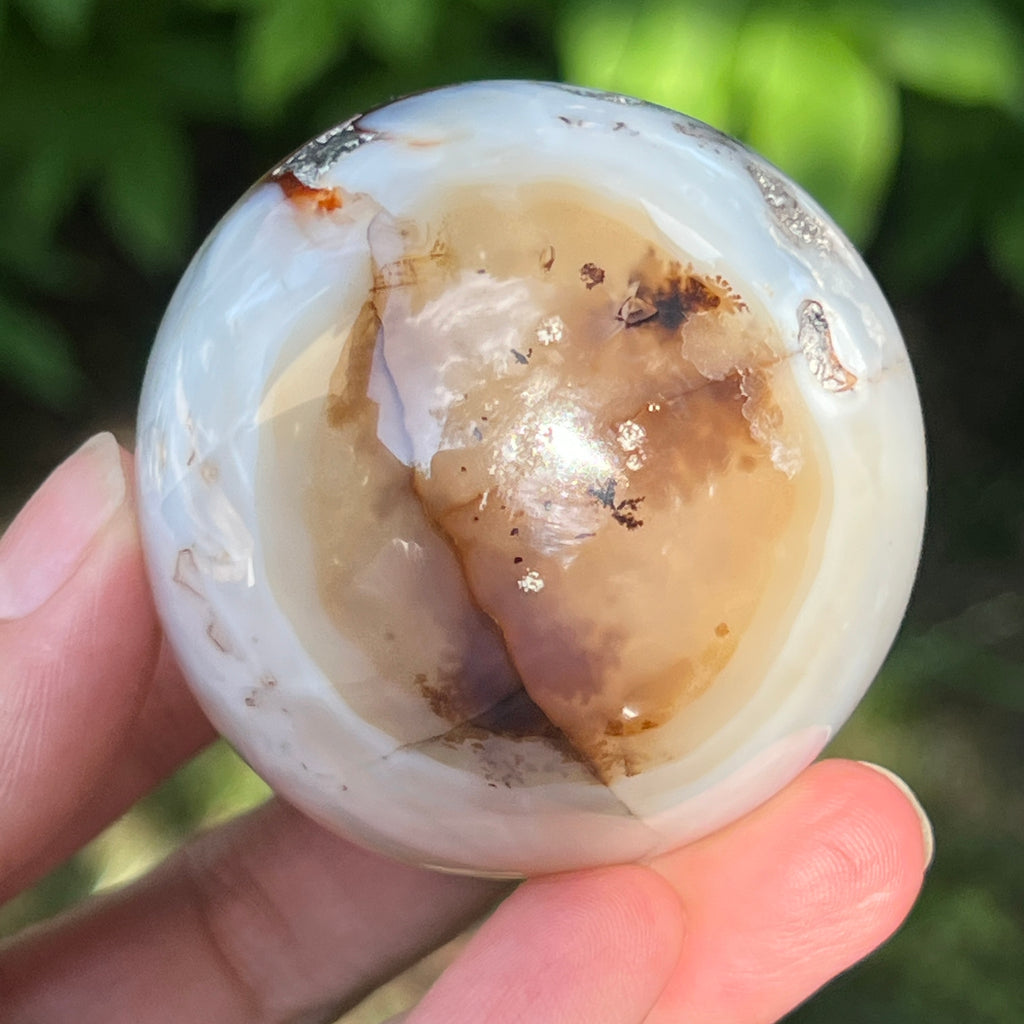 Sfera agat negru | Model 1, pietre semipretioase - druzy.ro 5 