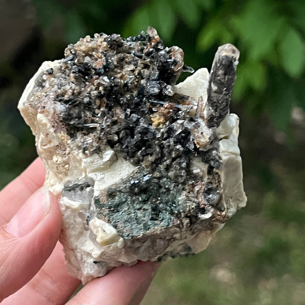 Cluster egirin cuart fumuriu/negru Zomba m24, pietre semipretioase - druzy.ro 2 