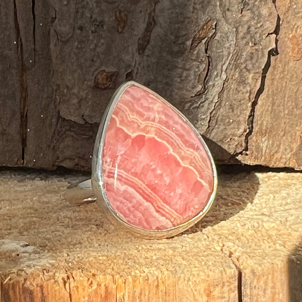 Inel rodocrozit argint model 1, pietre semipretioase - druzy.ro 1 