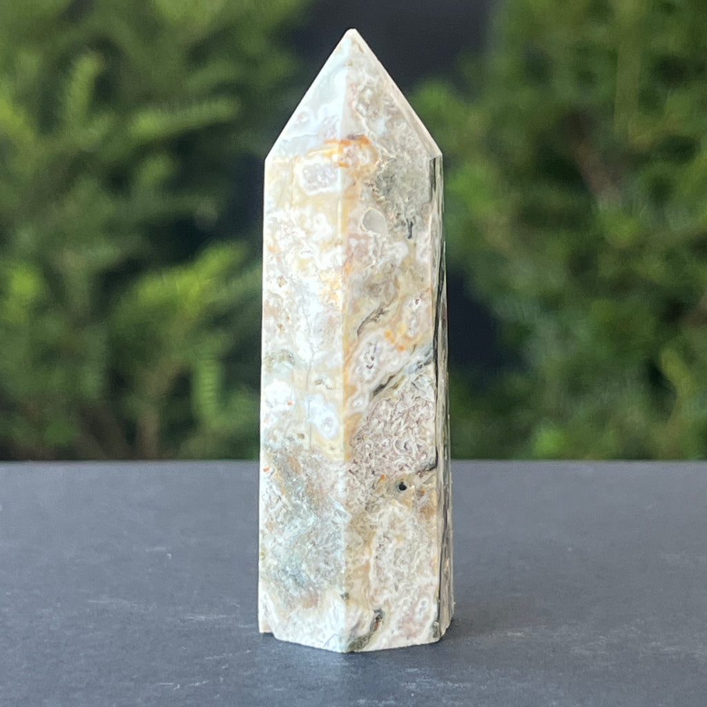 Obelisc agat muschi model 4, pietre semipretioase - druzy.ro 2 