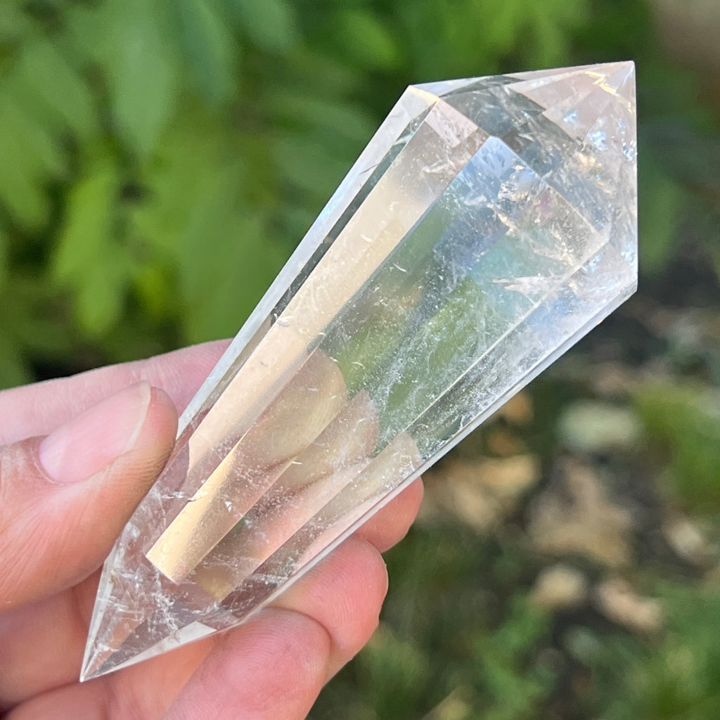 Bagheta cuart vogel, 12 fete, Brazilia model 13, pietre semipretioase - druzy.ro 1 