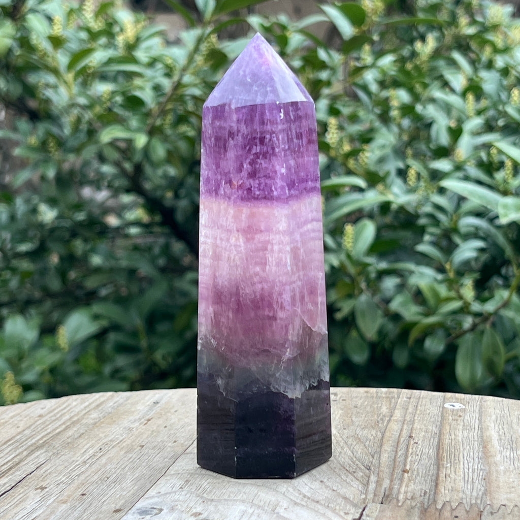 Obelisc fluorit curcubeu model XL1, pietre semipretioase - druzy.ro 5 