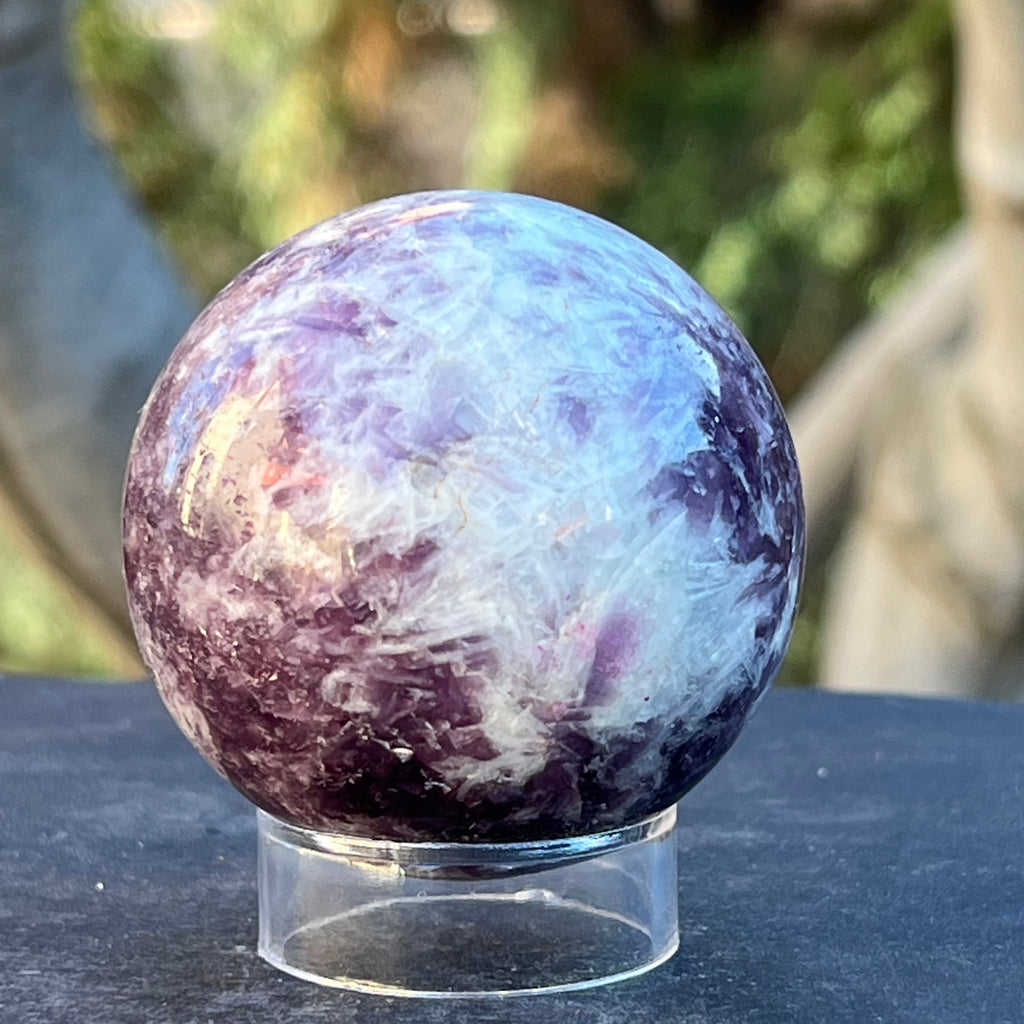 Lepidolit sfera model 6, druzy.ro, cristale 5