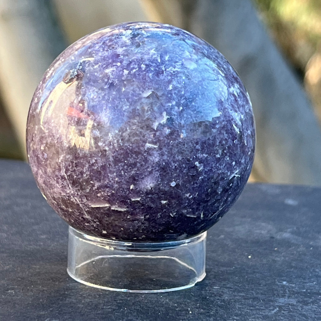 Lepidolit sfera model 7, druzy.ro, cristale 3