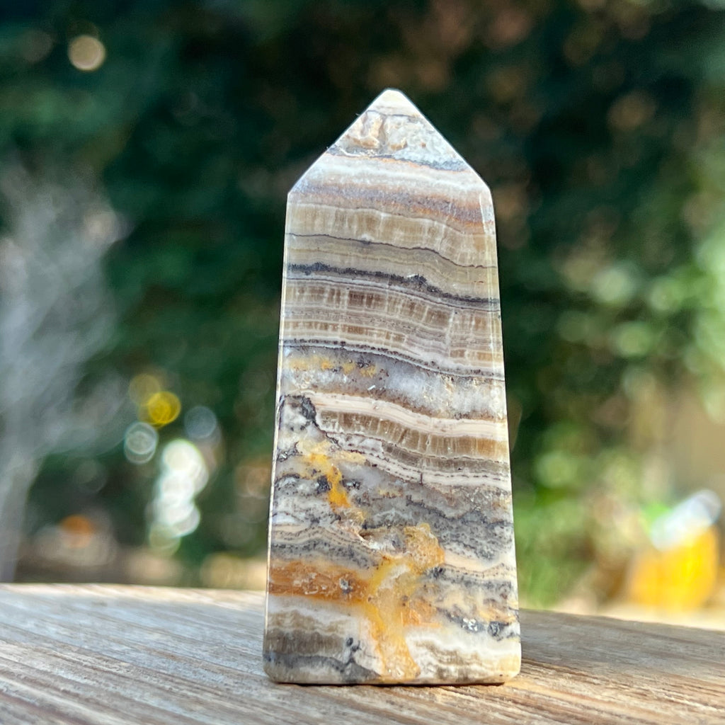 Turn/obelisc jasp albina model 1.1, druzy.ro, cristale 2
