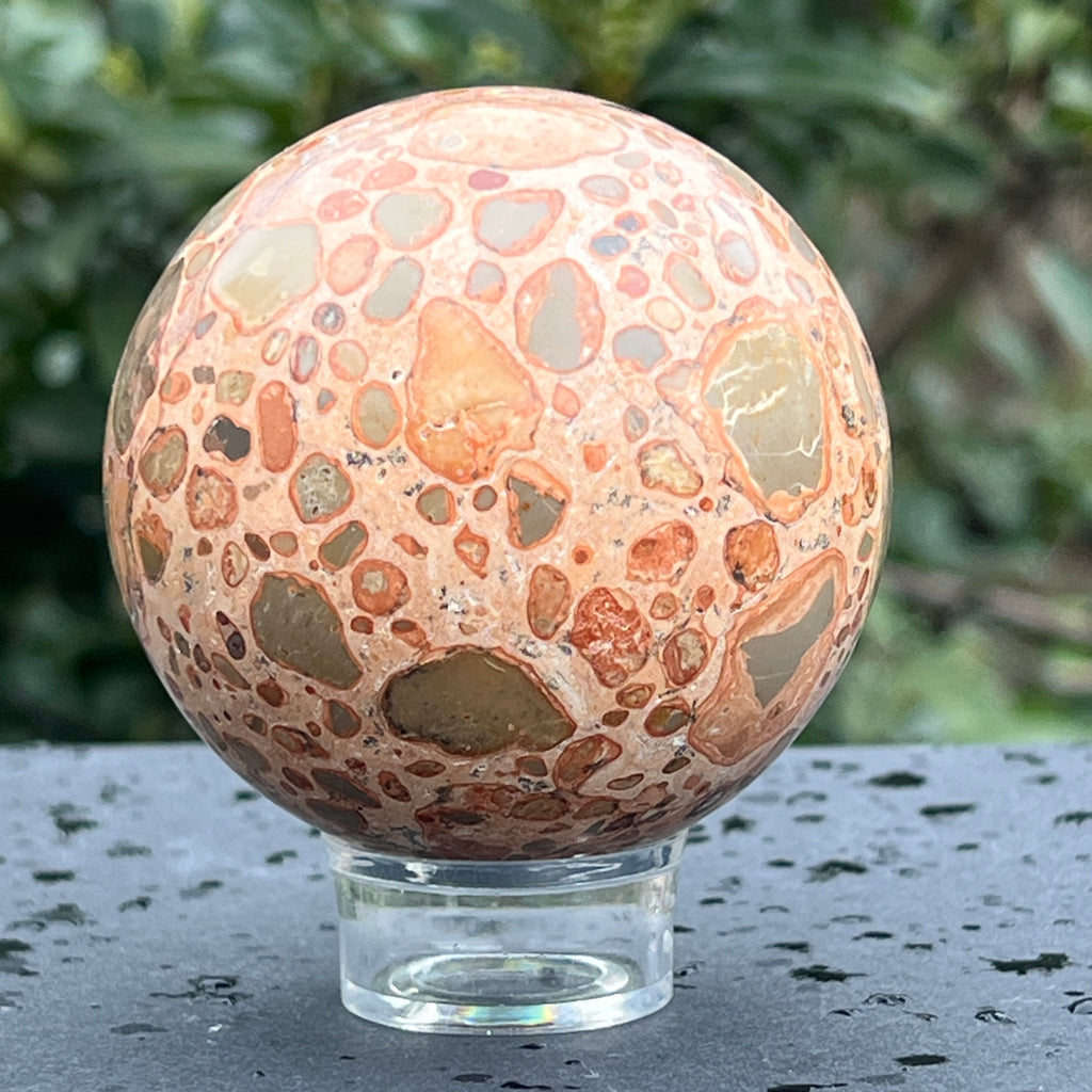 Sfera leopardit Peru model 3, pietre semipretioase - druzy.ro 8 