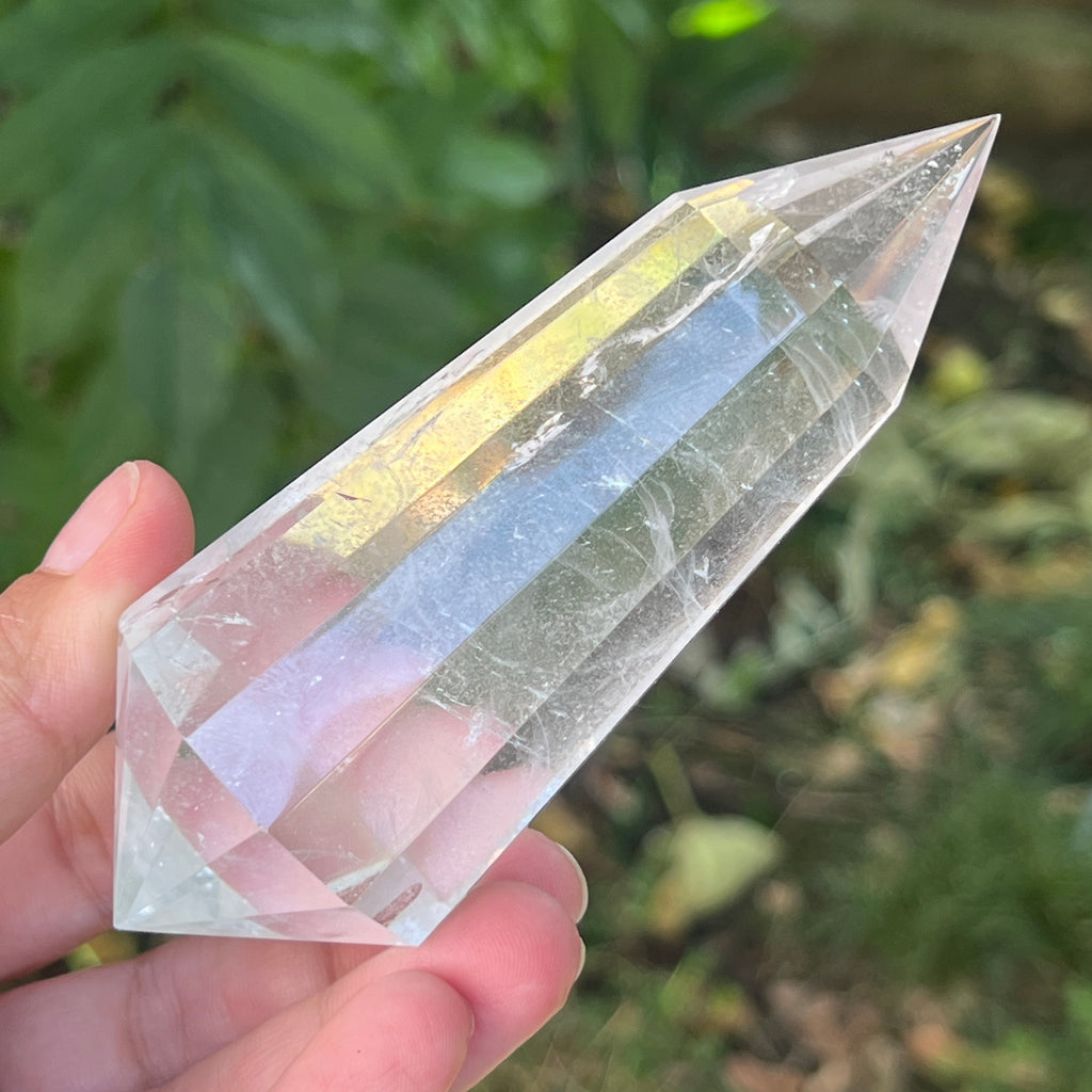 Bagheta cuart vogel, 12 fete, Brazilia model 19, pietre semipretioase - druzy.ro 7 