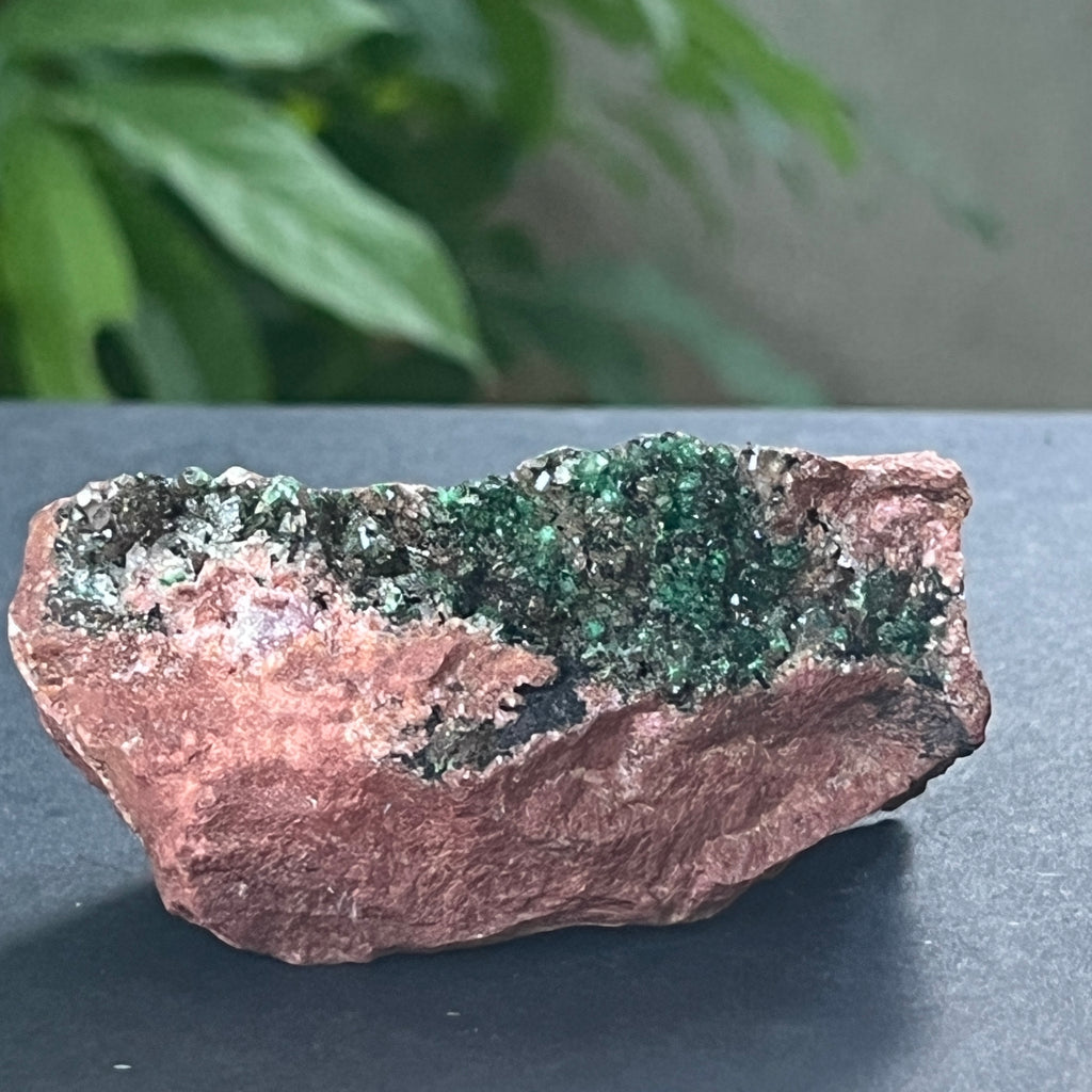 Malachit, dolomit in matrix cuart, cupru din Congo model 4, pietre semipretioase - druzy.ro 1 