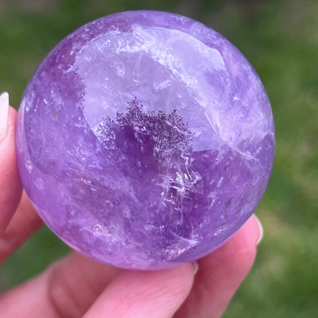 Sfera ametist AA din Brazilia model 11, pietre semipretioase - druzy.ro 6 