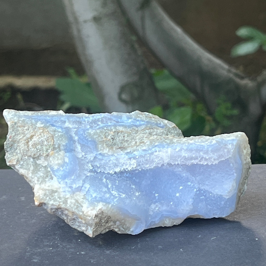 Calcedonie albastra / blue lace/ agat albastru piatra bruta m5, pietre semipretioase - druzy.ro 5 