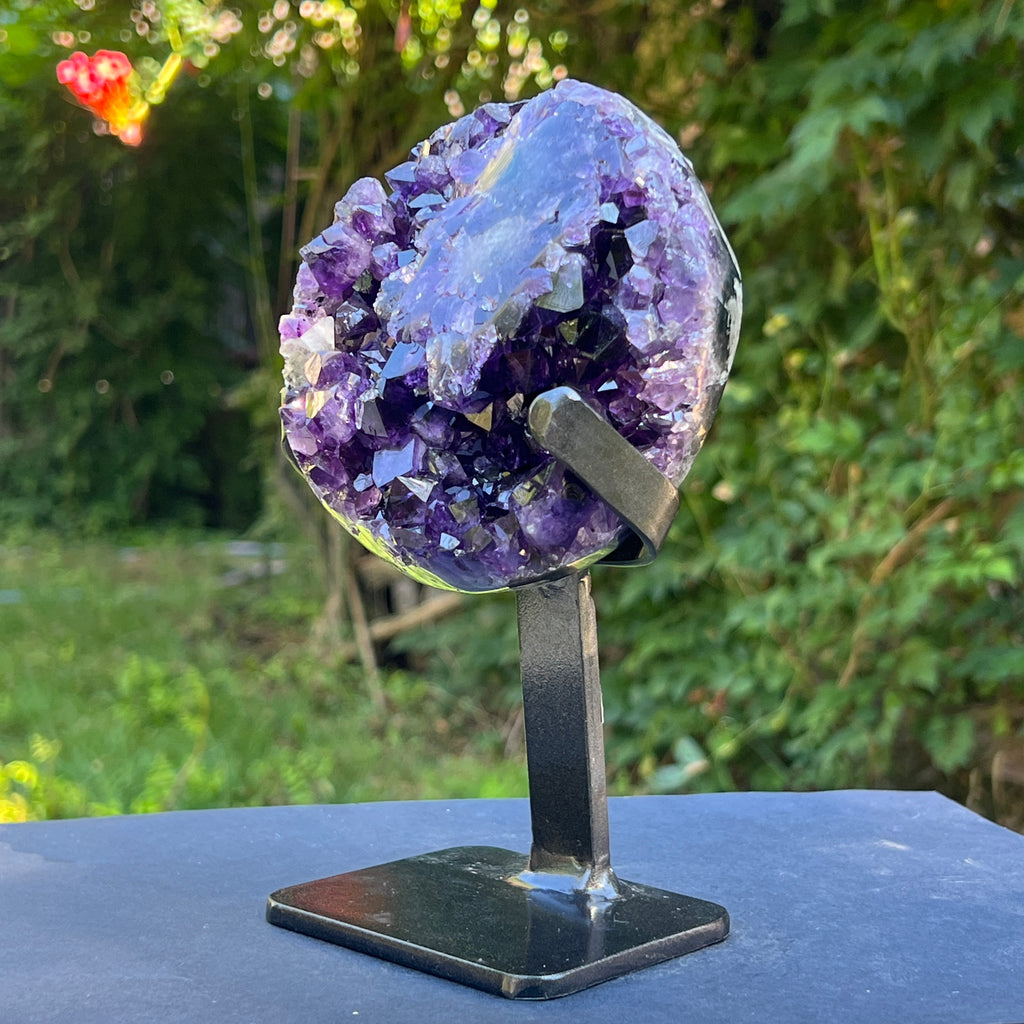 Ametist Uruguay AAA pe stand calitate +AAA, geoda ametist Urguay | Model 3, pietre semipretioase - druzy.ro 9 