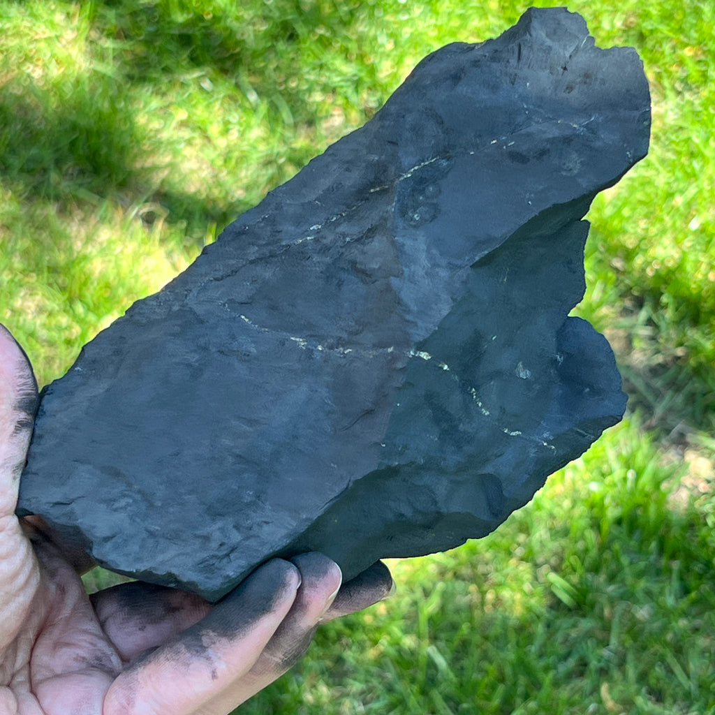 Shungit piatra bruta XXL model 4, pietre semipretioase - druzy.ro 3 