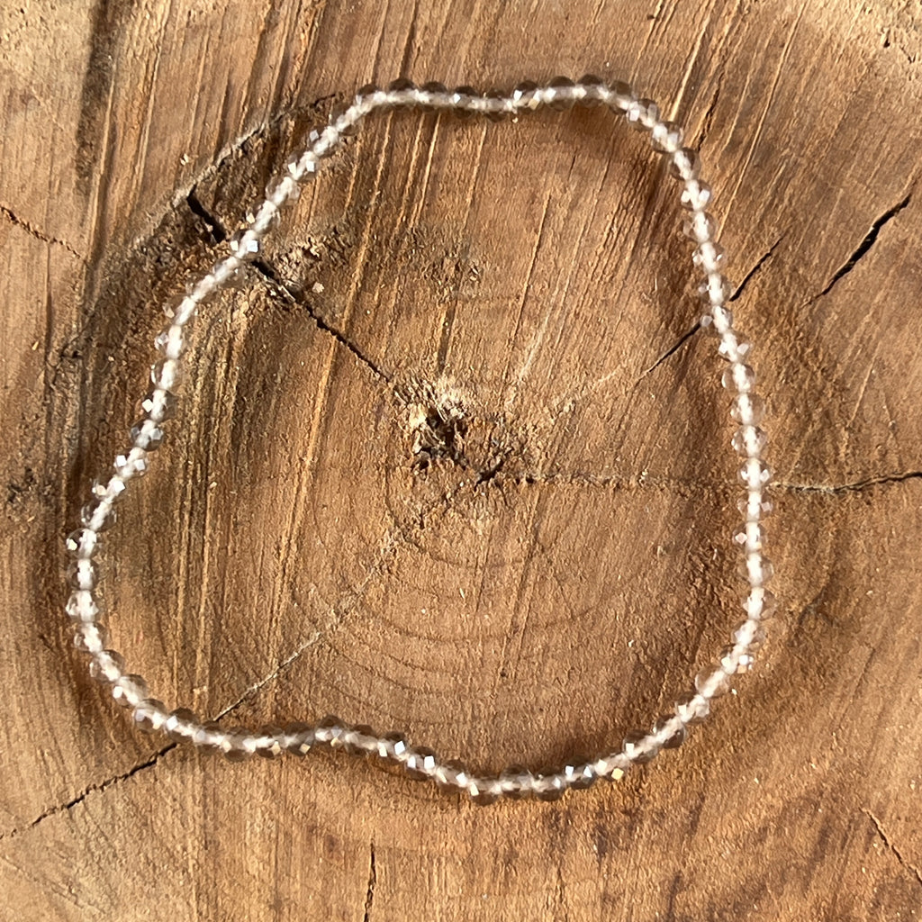 Bratara fatetata cuart fumuriu 3 mm, pietre semipretioase - druzy.ro 3 