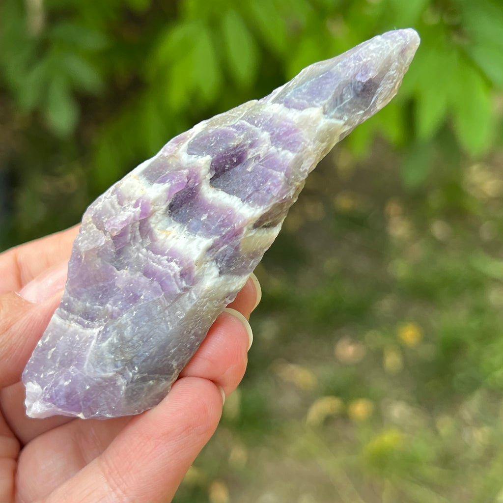 Ametist chevron piatra bruta/ varf m5, pietre semipretioase - druzy.ro 3 