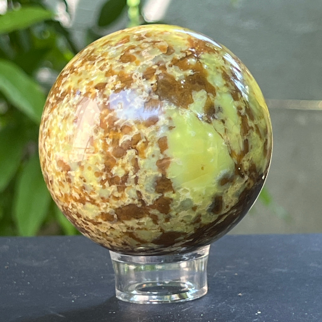 Sfera Opal verde model 5, pietre semipretioase - druzy.ro 7 