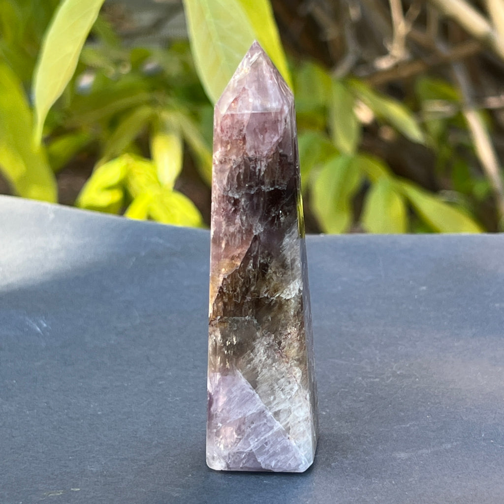 Obelisc super 7 (super seven) din Brazilia model 8, pietre semipretioase - druzy.ro 2 