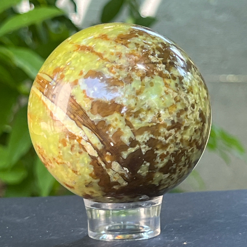 Sfera Opal verde model 5, pietre semipretioase - druzy.ro 8 