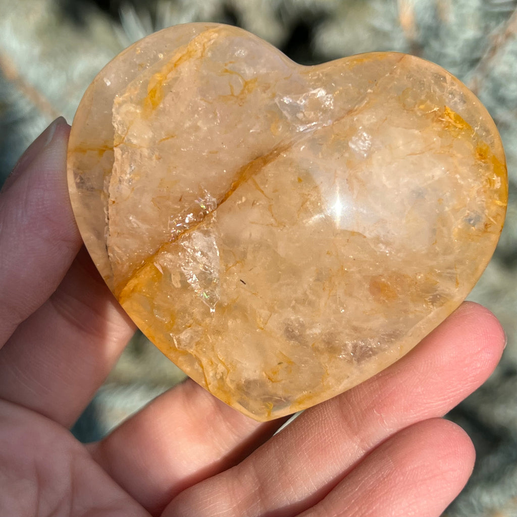 Inima golden healer, cuart lamaie model 4A/7, druzy.ro, cristale 1