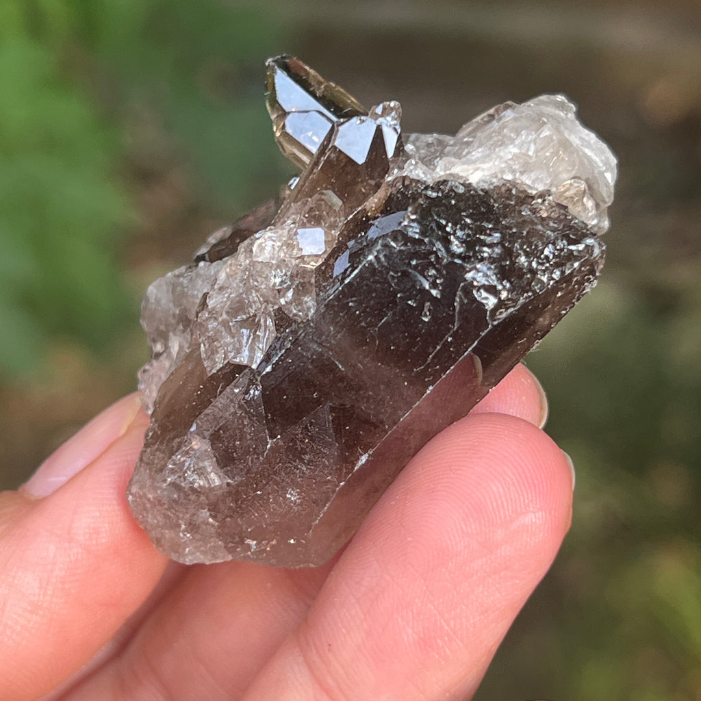 Cluster cuart fumuriu din Brazilia m4, pietre semipretioase - druzy.ro 4 