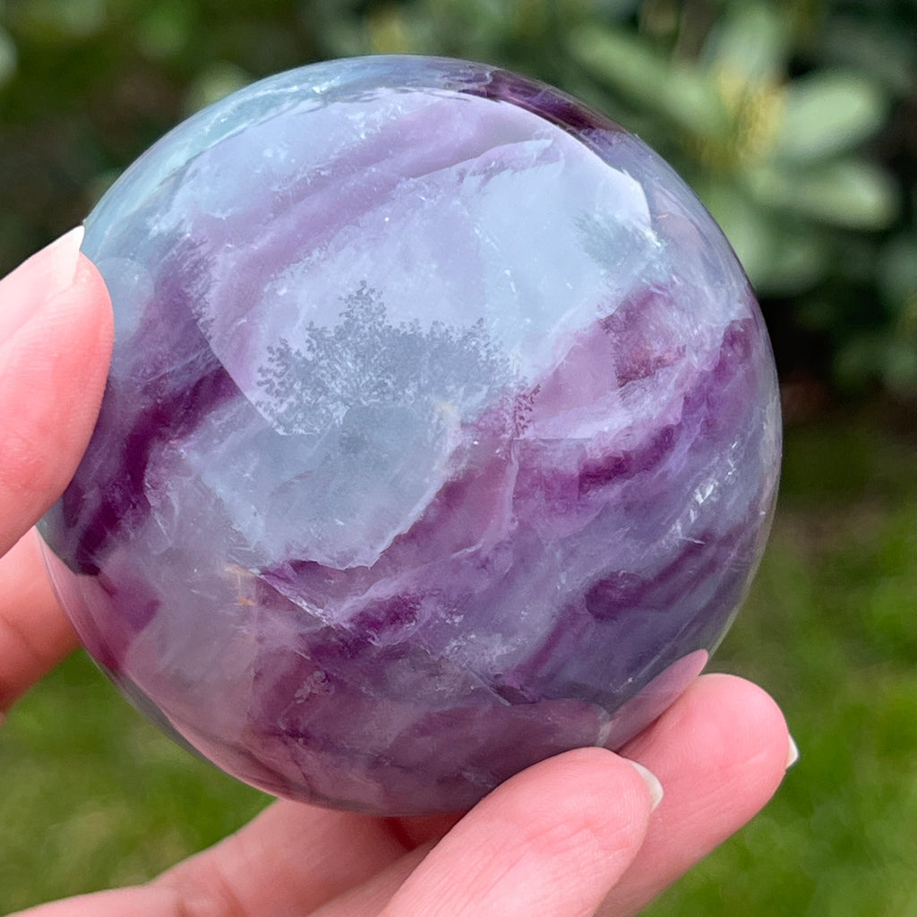 Sfera fluorit curcubeu model 9, pietre semipretioase - druzy.ro 5 