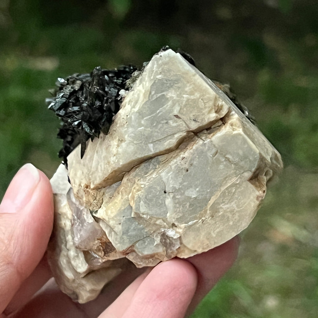 Cluster egirin cuart fumuriu/negru Zomba m23, pietre semipretioase - druzy.ro 4 
