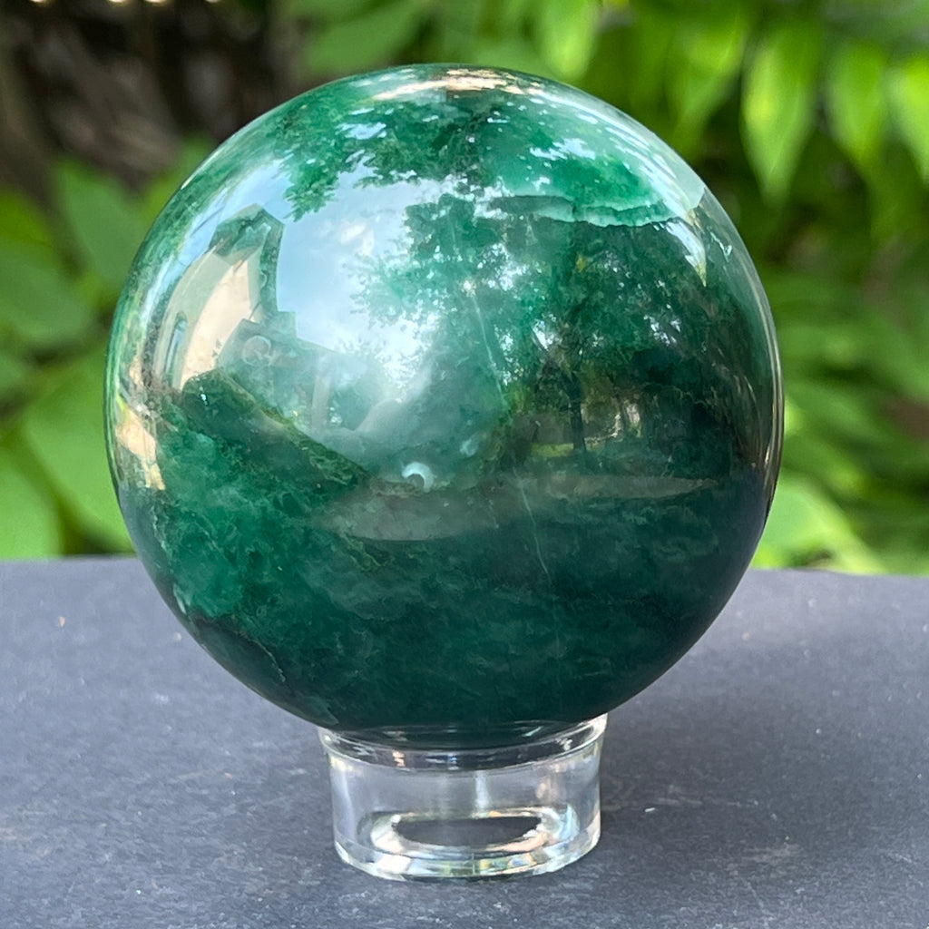 Sfera jad verde m2, pietre semipretioase - druzy.ro 2 