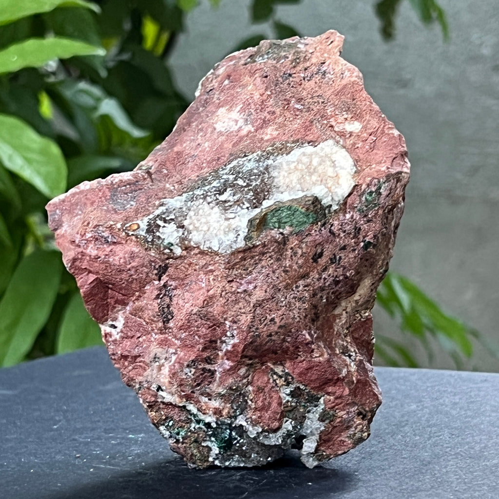Cluster de dolomit cu malachit în matrice de cupru, model 7, pietre semipretioase - druzy.ro 8 