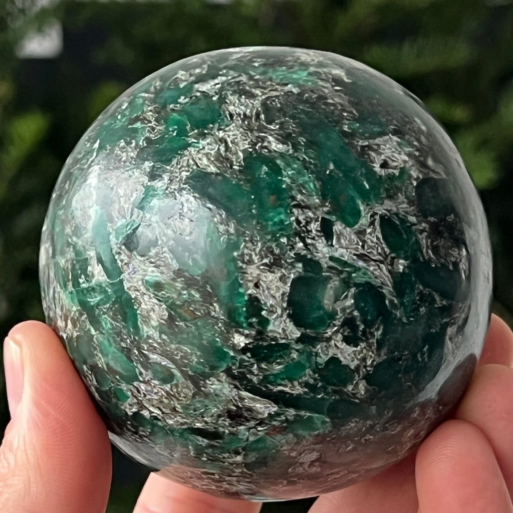 Sfera smarald in matrice model 5, pietre semipretioase - druzy.ro 3 