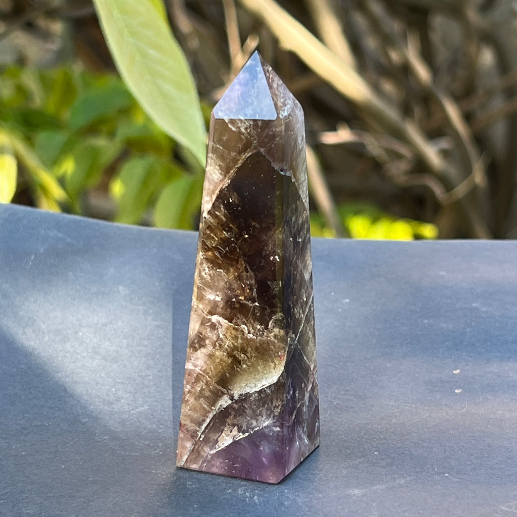 Obelisc super 7 (super seven) din Brazilia model 7, pietre semipretioase - druzy.ro 1 