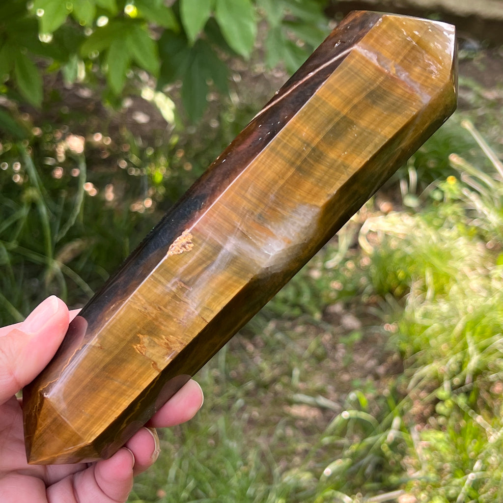 Bagheta dublu varf ochi de tigru model 3, pietre semipretioase - druzy.ro 4 