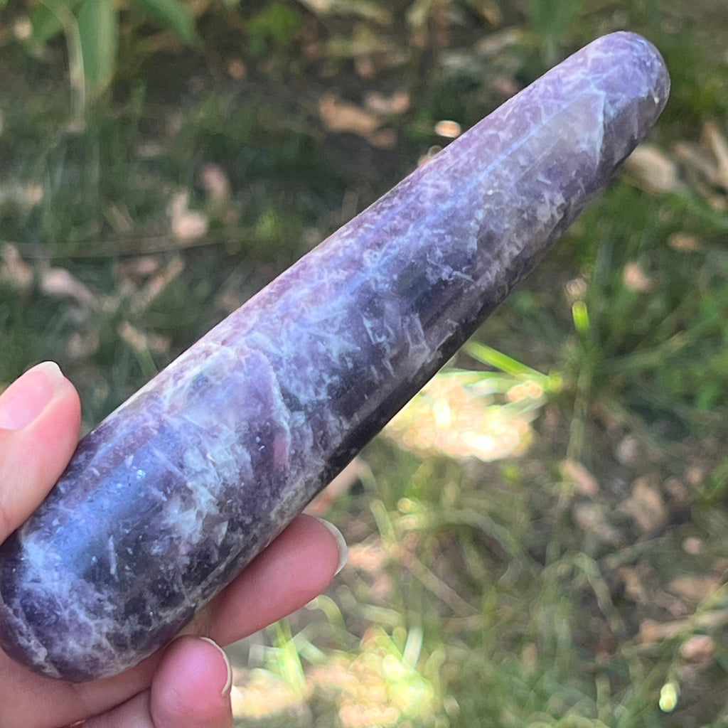 Bagheta Lepidolit din Madagascar | Model 4, pietre semipretioase - druzy.ro 5 