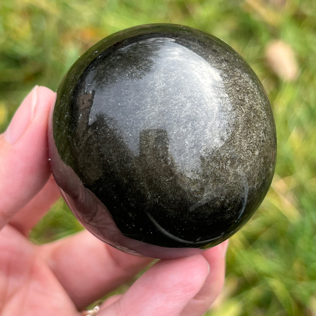 Sfera obsidian model 2, pietre semipretioase - druzy.ro 11 