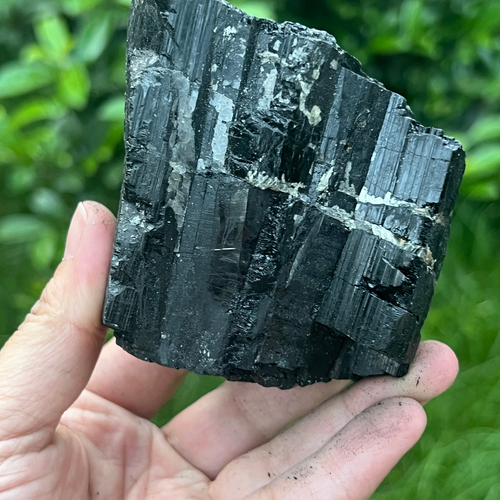 Turmalina neagra piatra bruta L18, pietre semipretioase - druzy.ro 2 