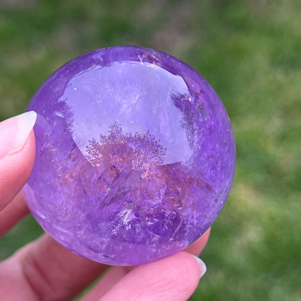 Sfera ametist AA din Brazilia model 6, pietre semipretioase - druzy.ro 5 