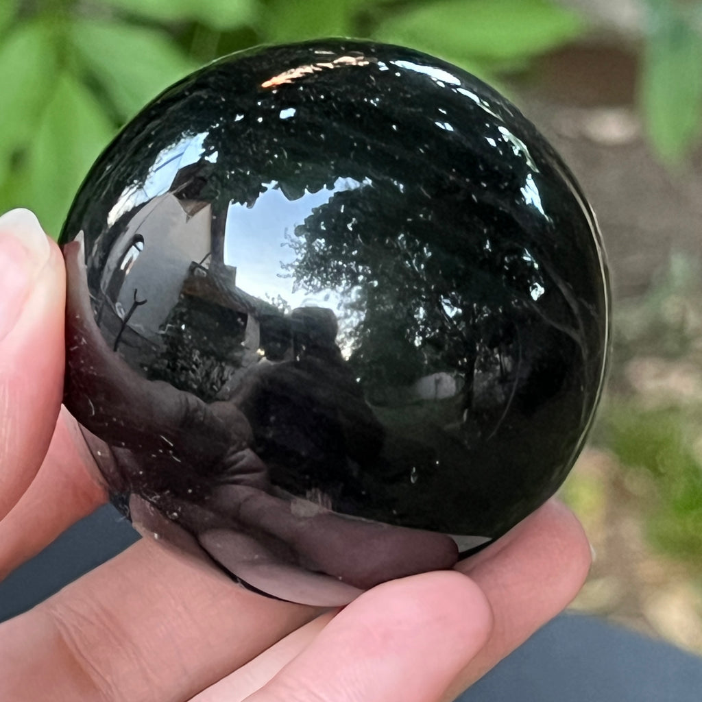 Sfera obsidian model 1, pietre semipretioase - druzy.ro 6 